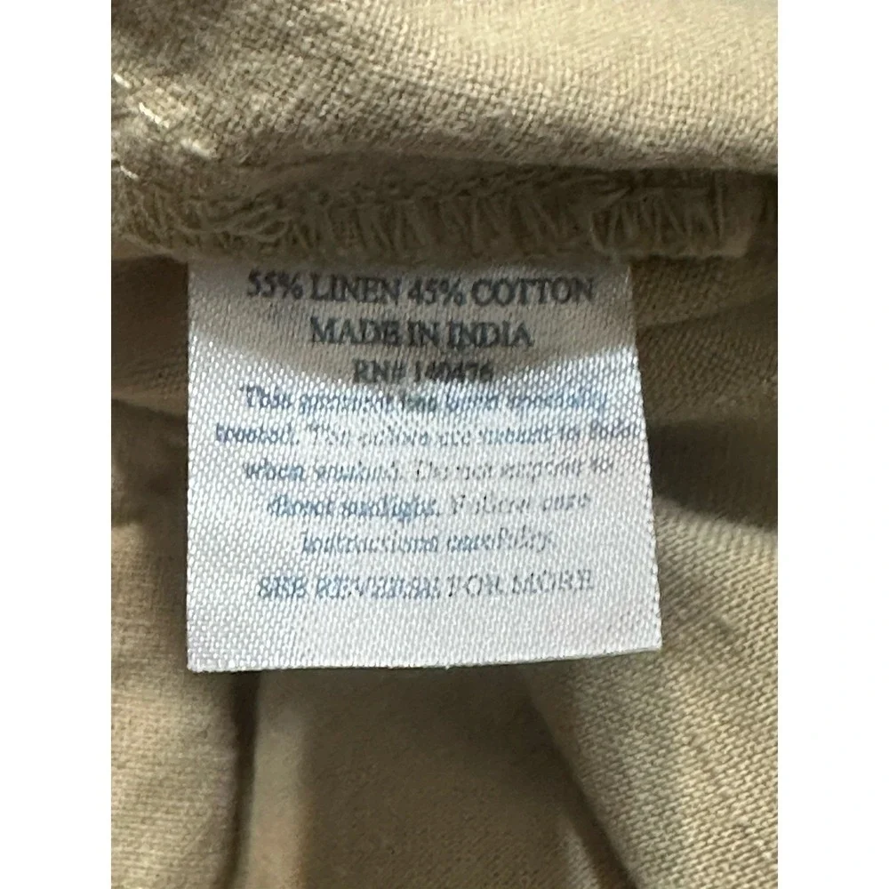 Faherty Relaxed Chino Khaki Everyday Summer Linen Blend Shorts Men's Sz 28